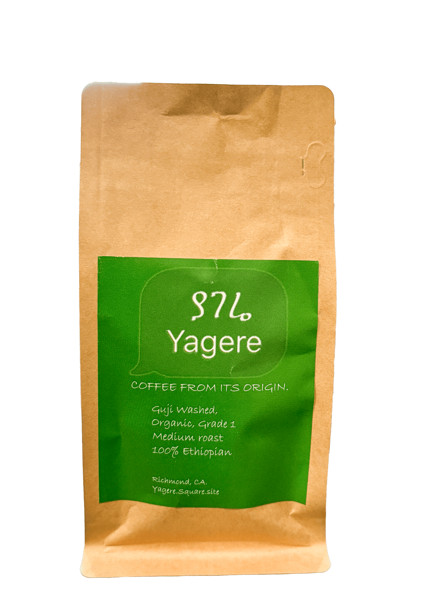 YAGERE Guji Washed Ethiopian Medium Roast 4oz