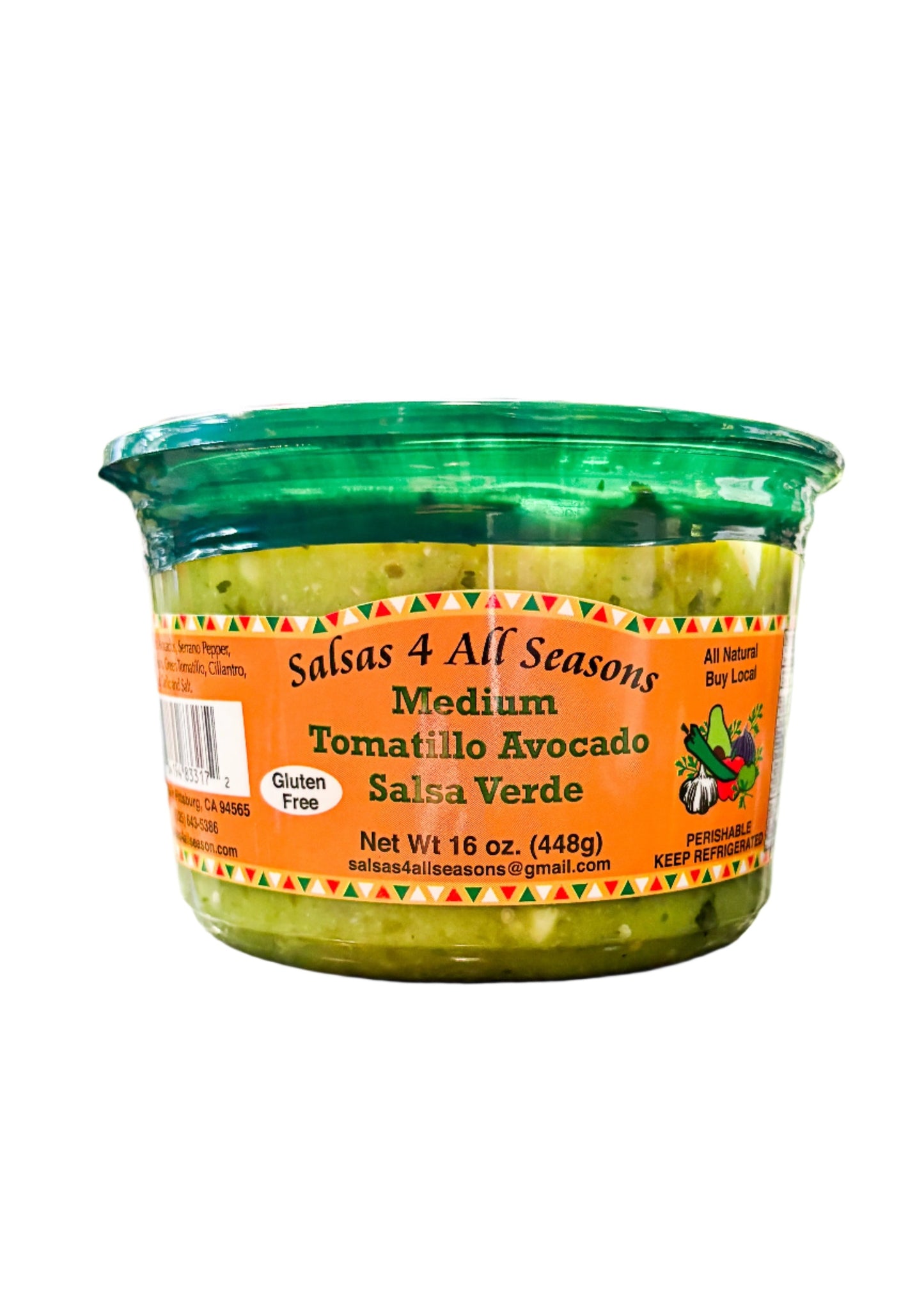 SALSA FOR ALL SEASONS Medium Tomatillo Avocado Salsa Verde
