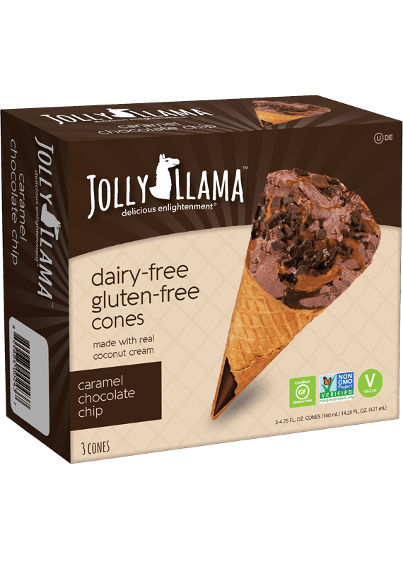 JOLLY LLAMA Non-Dairy Chocolate Ice Cream Cone
