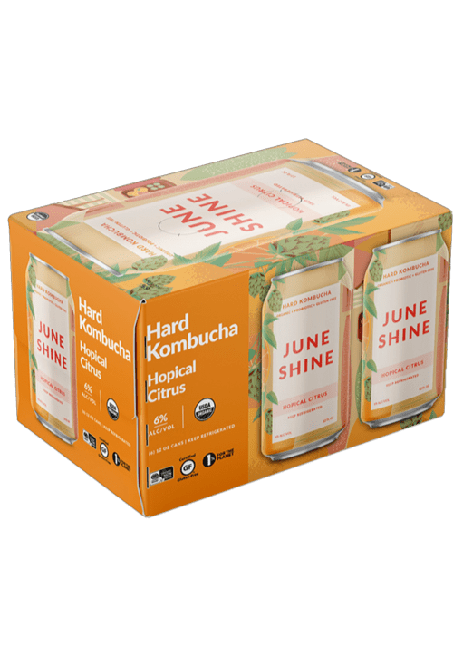 JUNESHINE Hard Kombucha Hop Citrus 6pk