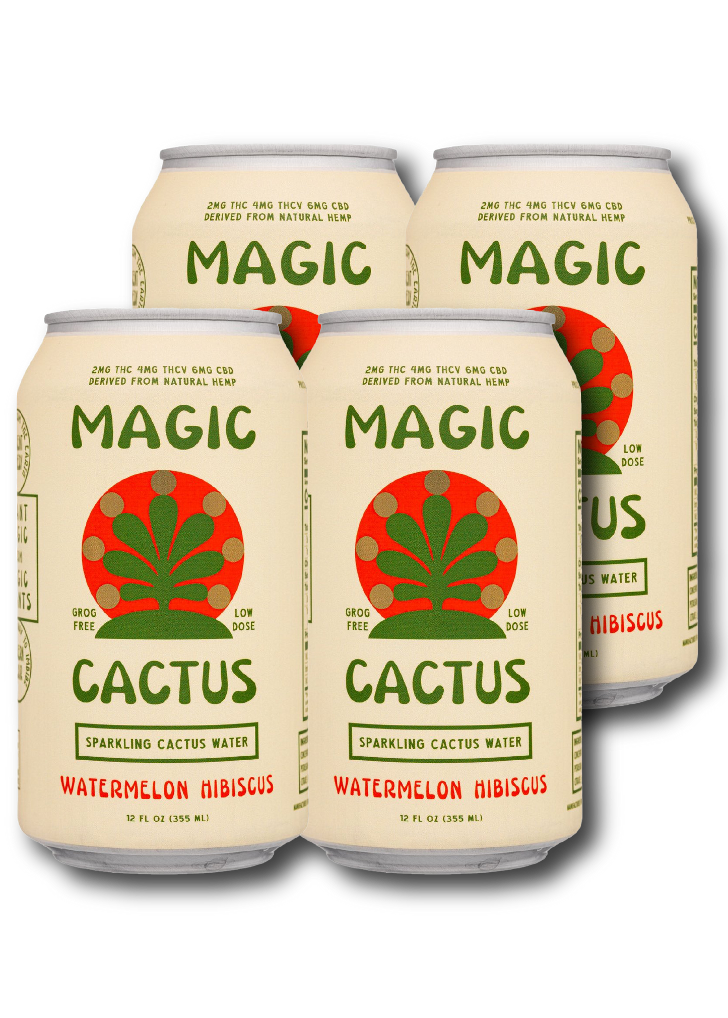 MAGIC CACTUS Watermelon Hibiscus 4 Pack