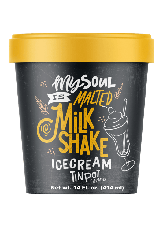 TIN POT CREAMERY Malted Milshake Ice Cream