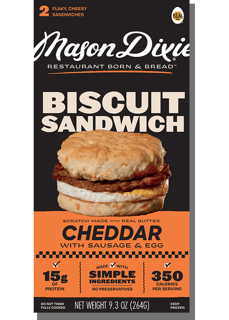 MASON DIXIE FOODS Cheddar Breakfast Sandwiches