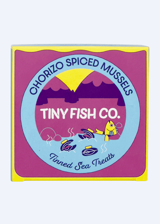 TINY FISH CO. Chorizo Spiced Mussels