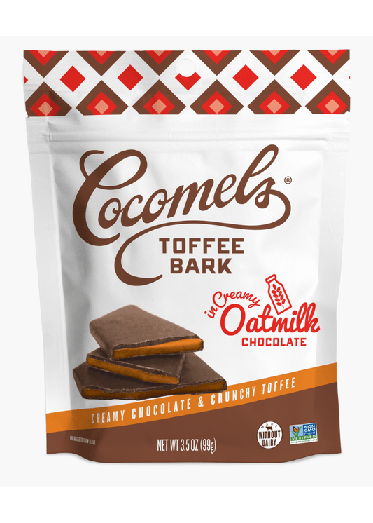 COCOMELS Oatmilk Chocolate-Covered Toffee Bark