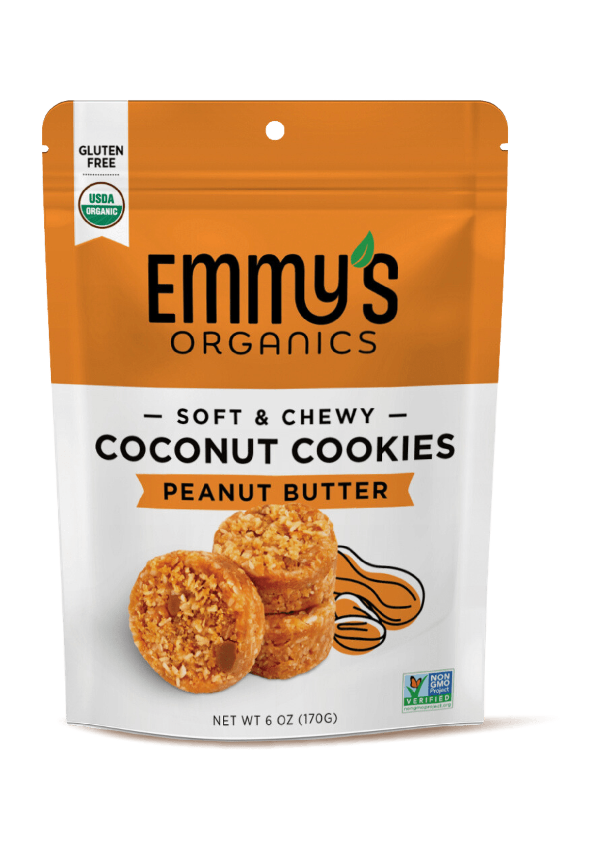 EMMY'S ORGANICS Peanut Butter Coconut Cookies