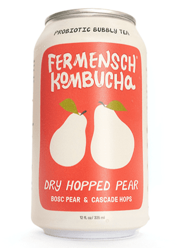 FERMENSCH KOMBUCHA Dry Hopped Pear Kombucha