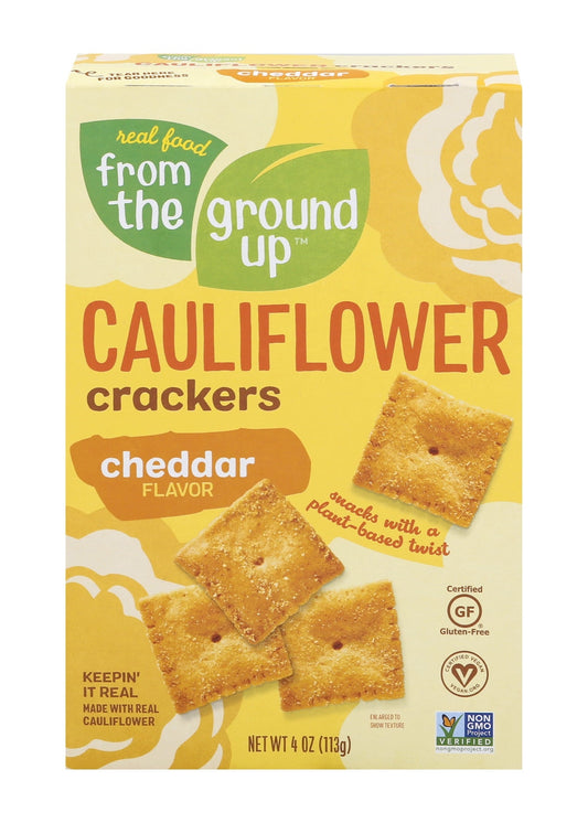 FROM THE GROUND UP Cauliflower Cheddar Crackers