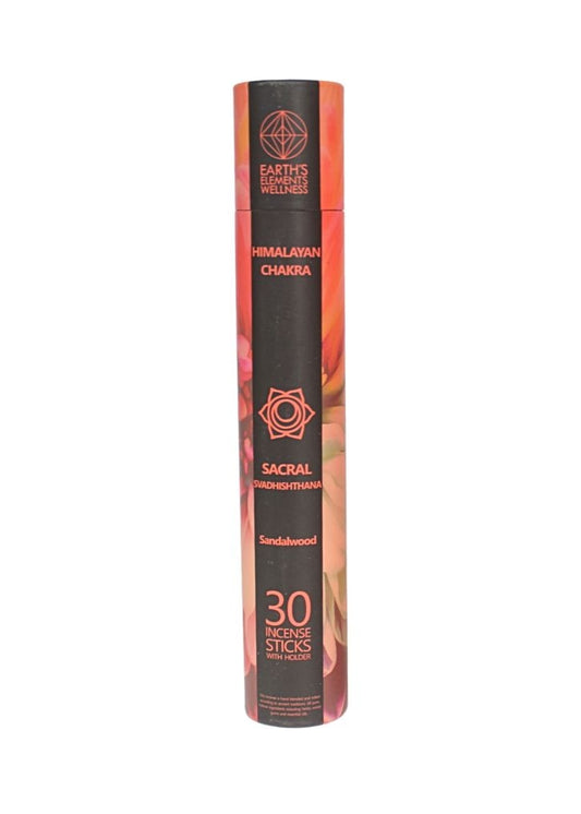 EARTH'S ELEMENTS WELLNESS Sacral Svadishthana Sandalwood Incense Sticks