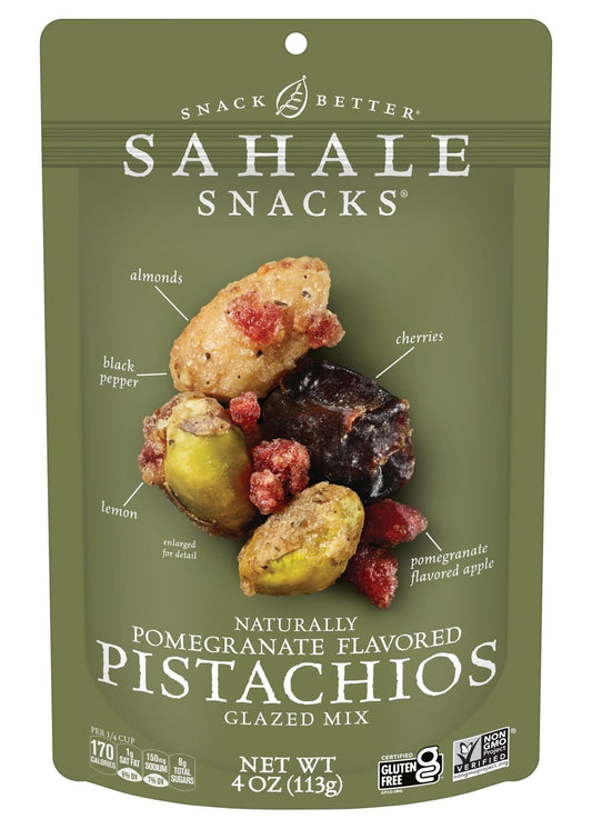 SAHALE SNACK Naturally Pomegranate Glazed Pistachio Mix