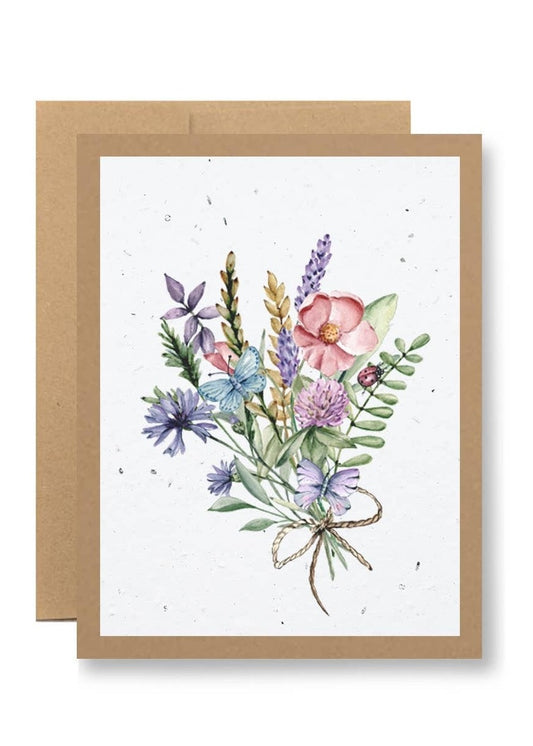 SEEDY CARDS Flower Bouquet Card