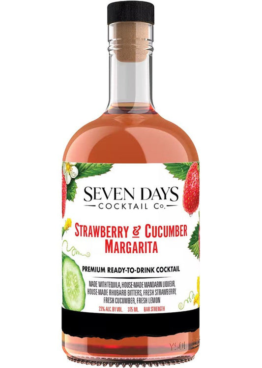 SEVEN DAYS COCKTAIL CO. Strawberry & Cucumber Margarita 375ml