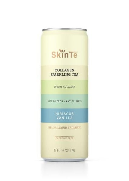 SKINTE Hibiscus Vanilla Collagen Sparkling Tea