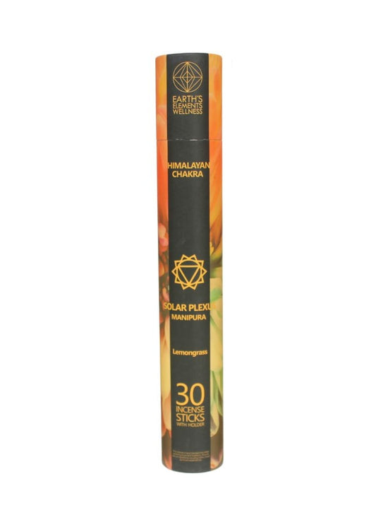 EARTH'S ELEMENTS WELLNESS Solar Plexus Manipura Lemongrass Incense Sticks