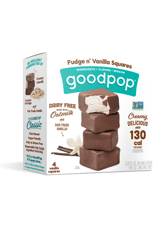 GOODPOPS Fudge N' Vanilla Squares