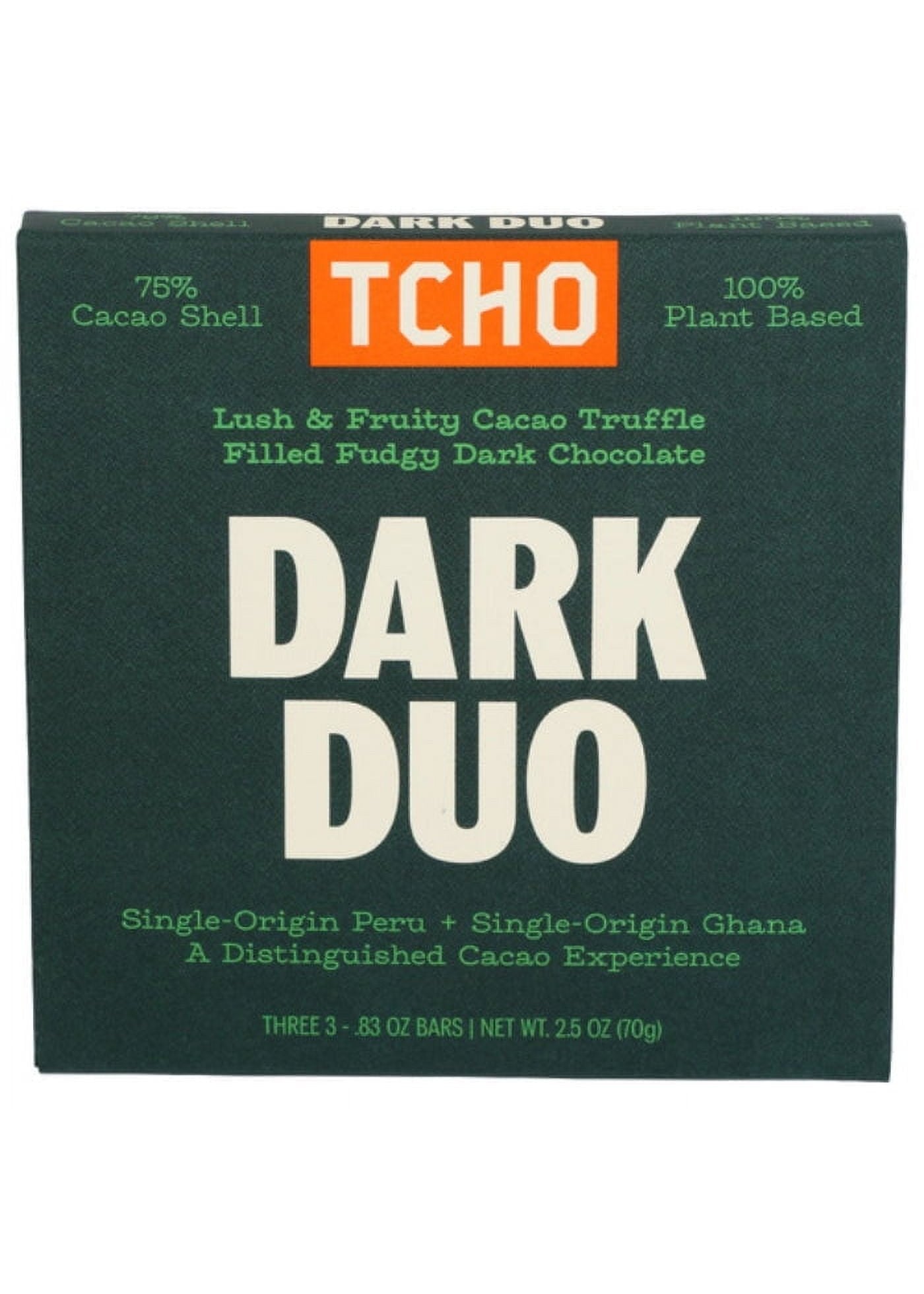 TCHO Dark Duo Chocolate bar