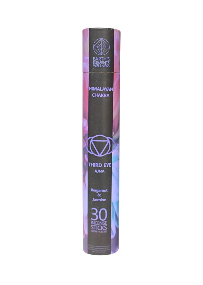 EARTH'S ELEMENTS WELLNESS Third Eye Ajna Bergamot & Jasmine Incense Sticks