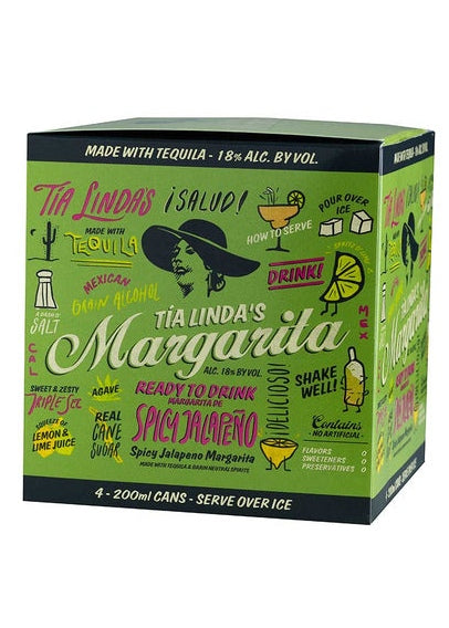 TIA LINDA'S Spicy Jalapeño Margarita 4 Pack