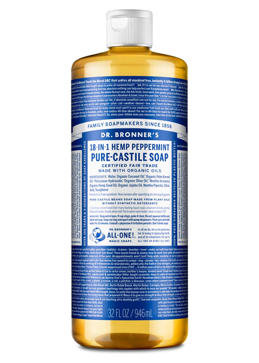 DR. BRONNER 18-In-1 Peppermint Pure Castille Soap