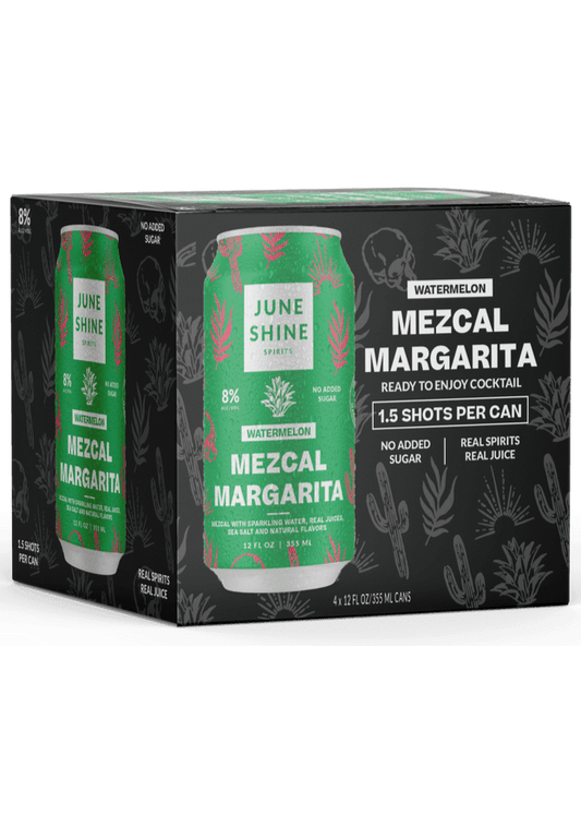 JUNESHINE Watermelon Mezcal Margarita 4 Pack