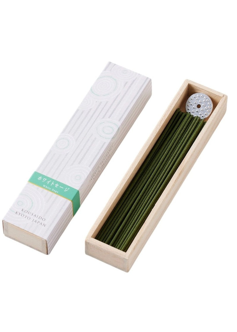 Kousaido Hyakuraku-Kou White Sage Organic 40 Incense