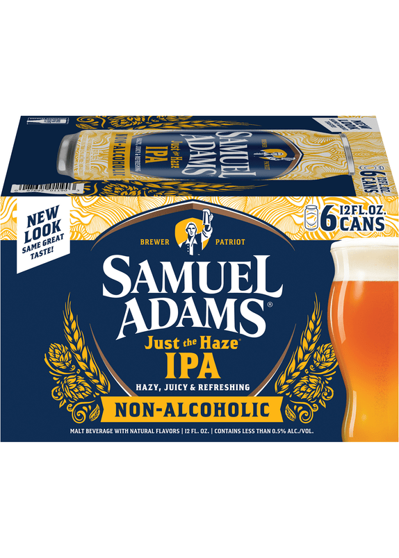 SAMUEL ADAMS Just The Haze Non-Alcoholic IPA 6 Pack