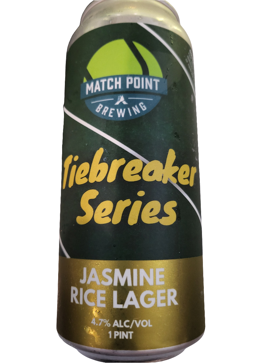 MATCH POINT BREWING Tiebreaker Series Jasmine Rice Lager