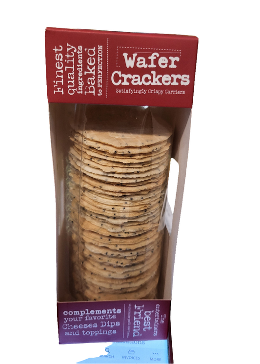 OLINA'S Poppy seed Wafer Crackers