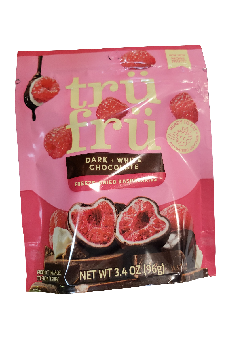 TRU FRU Dark+White Chocolate Freeze Dried Raspberries