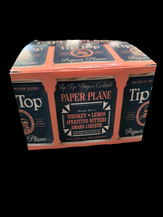 TIP TOP Paper Plane Whiskey Cocktail 4 Pack