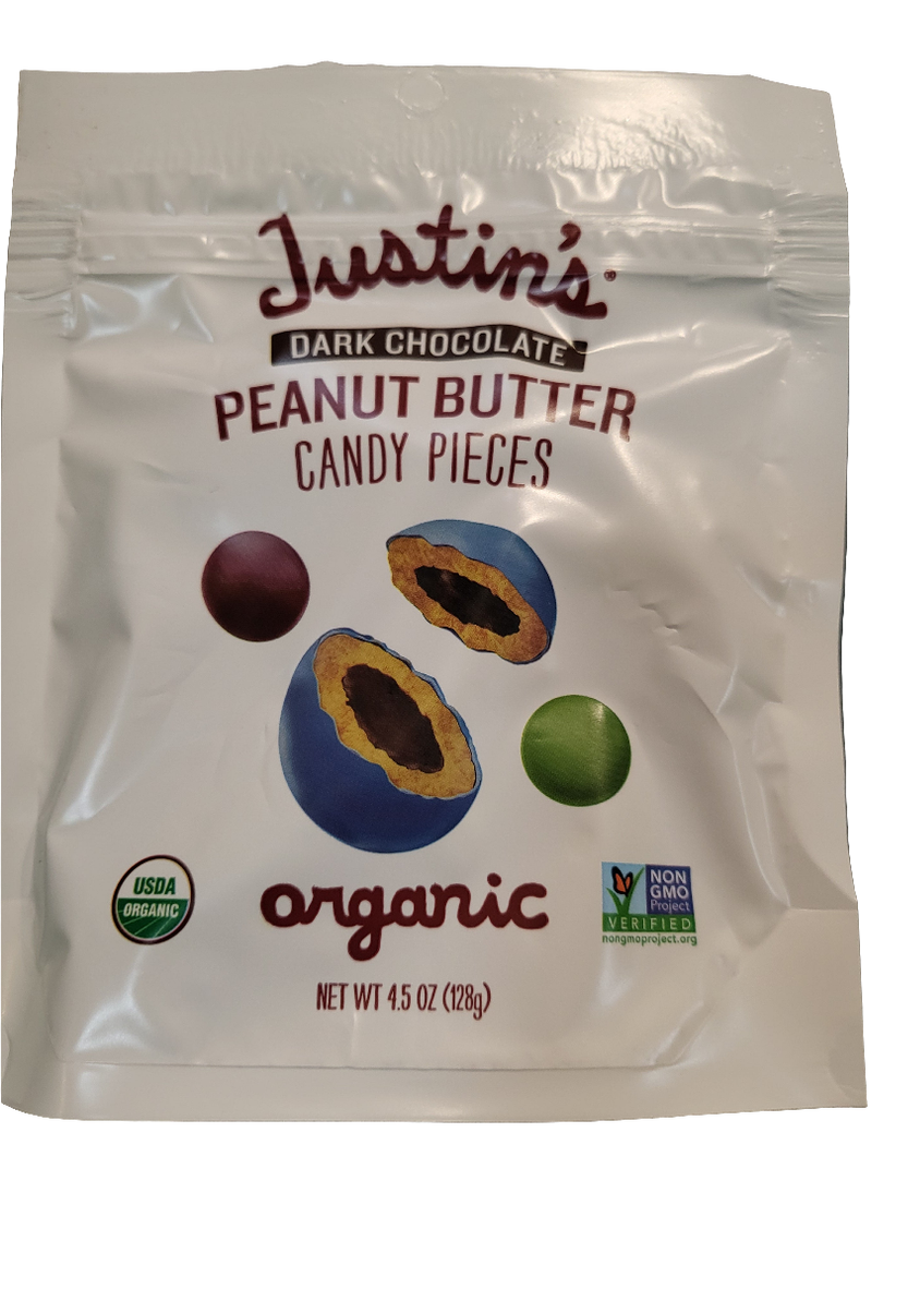 JUSTIN'S Dark Chocolate Peanut Butter Candy Pieces