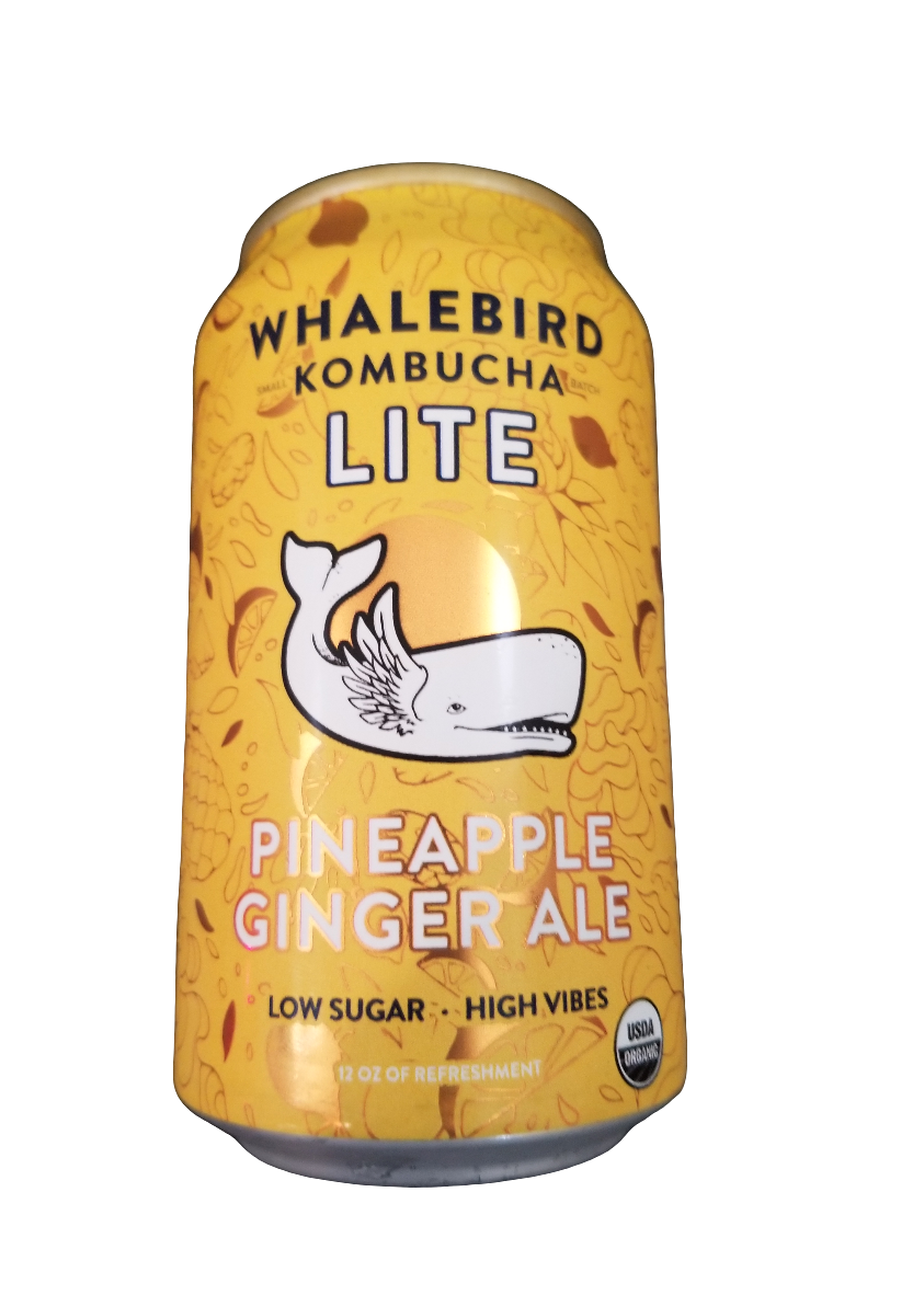 Whalebird Kombucha Pinenapple Ginger Ale