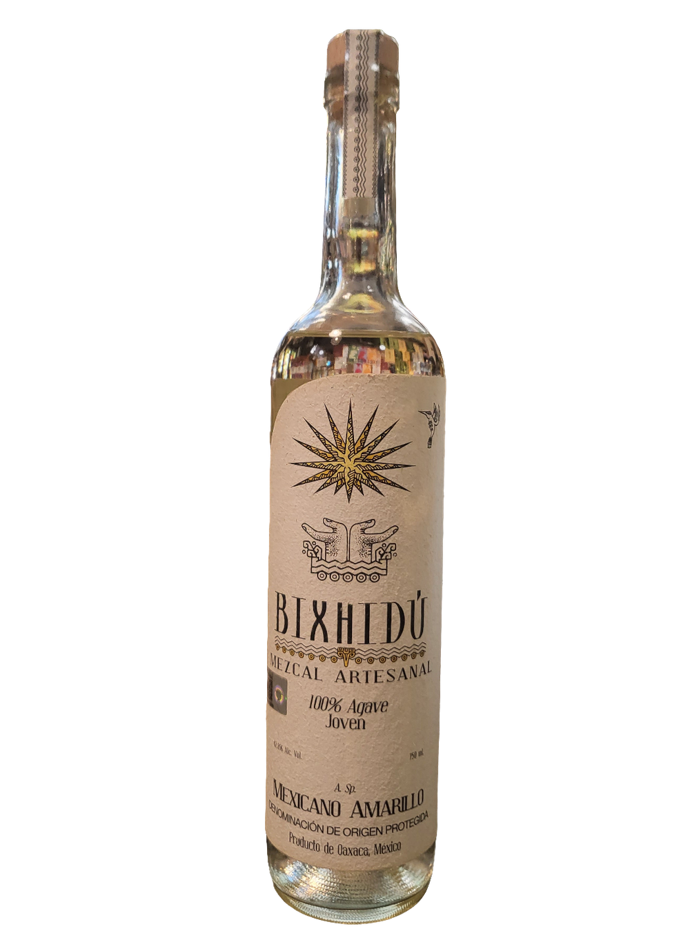BIXHIDU MEZCAL 100% Joven Mexicano Amarillo 42.8%