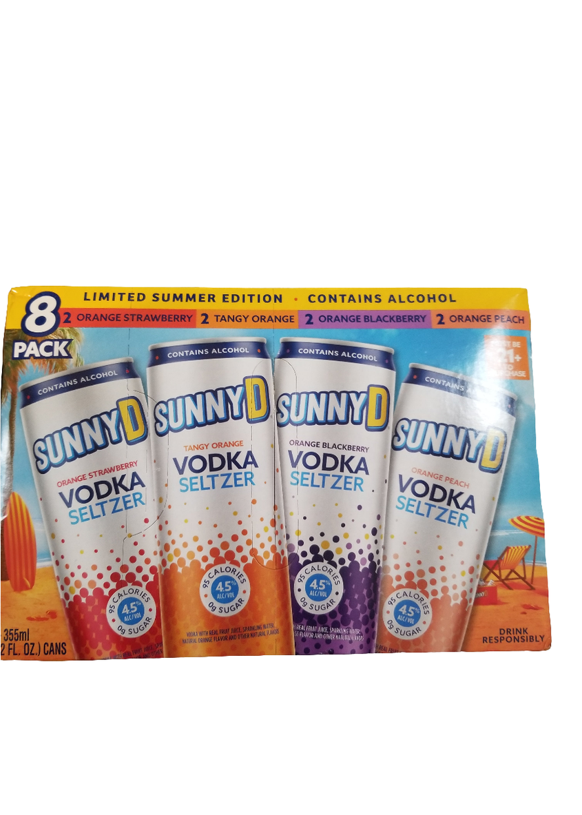 SUNNY D Vodka Seltzer 8Pack