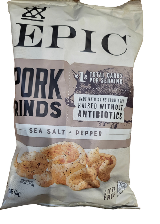 EPIC Pork Rinds Salt & Pepper