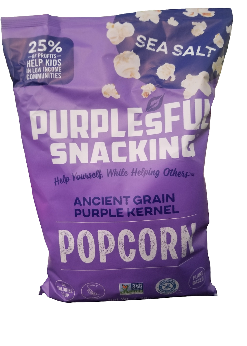 PURPLESFUL SNACKING Sea Salt Popcorn