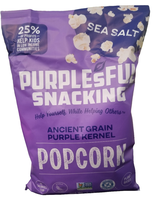 PURPLESFUL SNACKING Sea Salt Popcorn