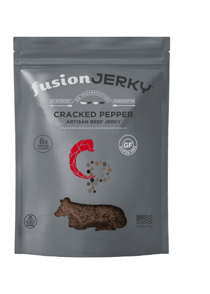 FUSION JERKY Cracked Pepper Beef Jerky