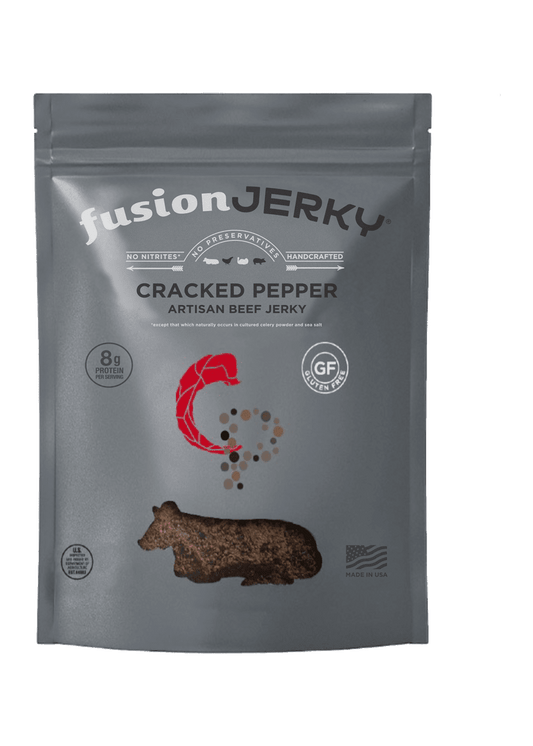 FUSION JERKY Cracked Pepper Beef Jerky