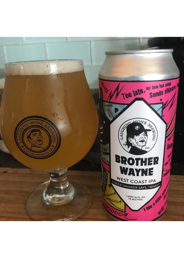 LAUGHING MONK Brother Wayne West Coast IPA