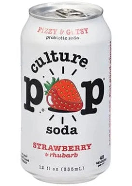 CULTURE POP SODA Strawberry Rhubarb