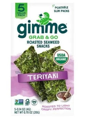 GIMME Rosted Seaweed Snacks Teriyaki