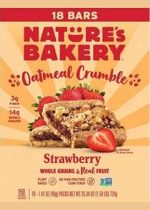 NATURE'S BAKERY Oatmeal Crumble Strawberry