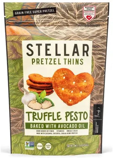 STELLAR Pretzel Thins Truffle Pesto