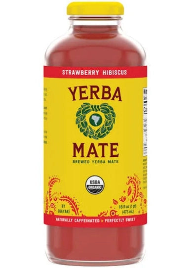 GUAYAKI YERBA MATE STRAWBERRY HIBISCUS