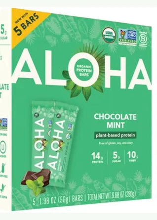 ALOHA Chocolate Mint Plant-Based Protein Bar