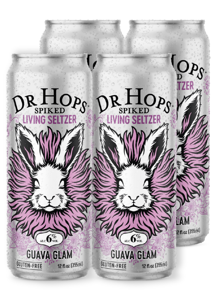 DR. HOPS Spiked Living Seltzer Guava Glam 4 Pack