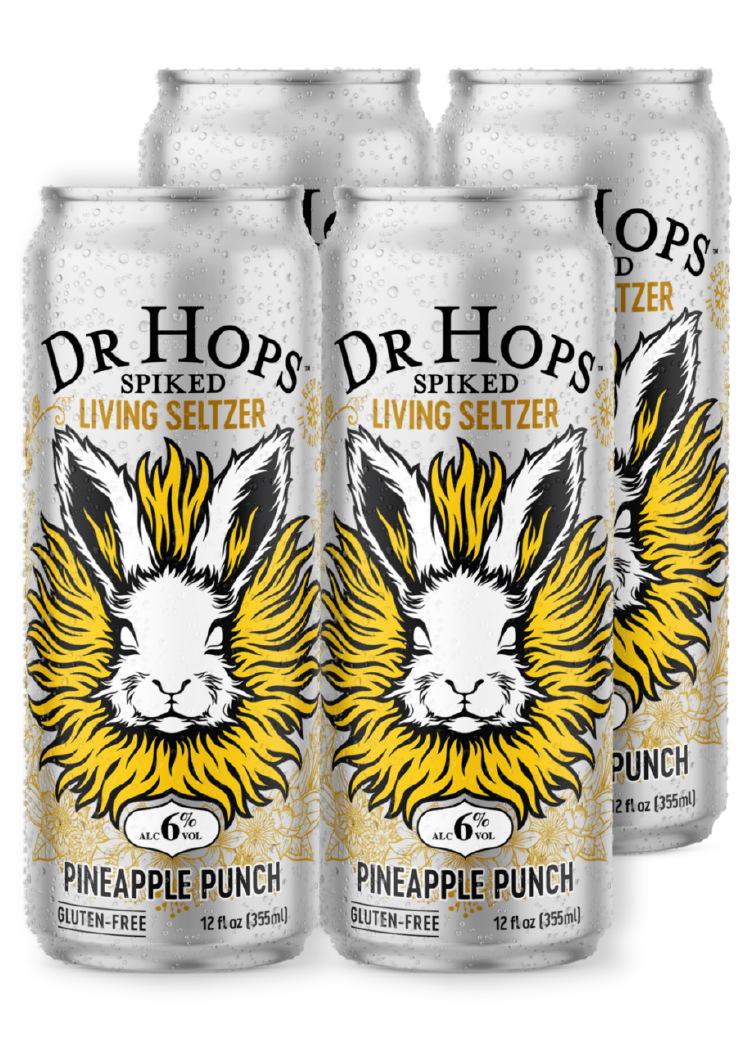 DR. HOPS Spiked Living Seltzer Pineapple 4 Pack