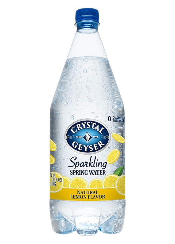 CRYSTAL GEYSER Sparkling Mineral Lemon Water 1.25L