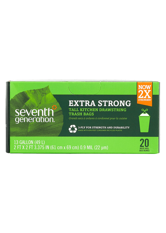 SEVENTH GENERATION Extra Strong Tall Kitchen Drawstring Trash Bags